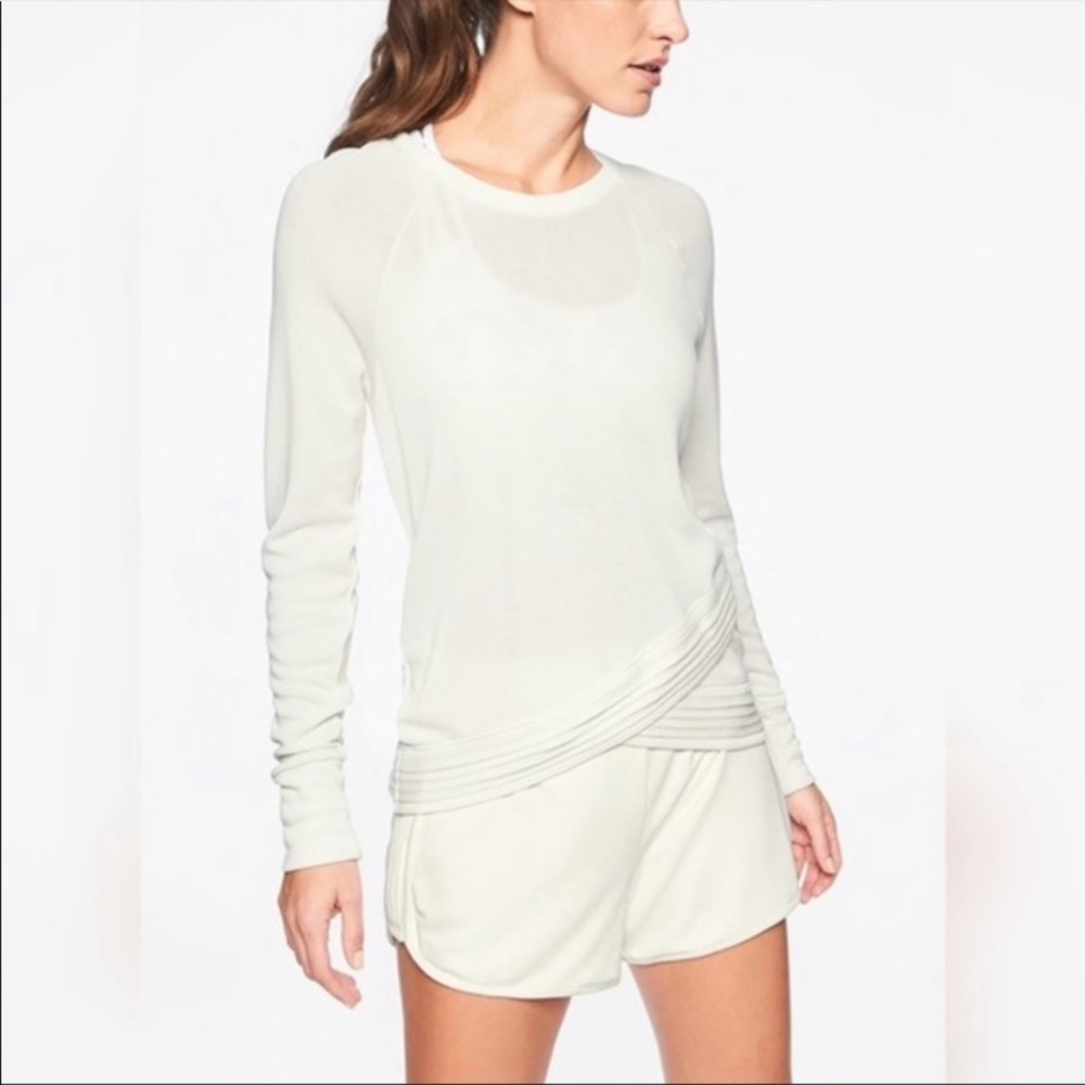 Athleta Serenity Criss Cross sweatshirt